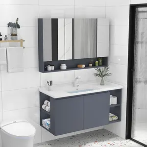 Light Luxury Blue Bathroom Cabinet Smart Mirror Moisture-proof Toilet Wash Stand Toilet Wash Wash Basin