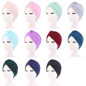 Bonnet à volants pour femmes musulmanes, écharpe pour dormir, Turban de tête, accessoires contre la <span class=keywords><strong>perte</strong></span> de <span class=keywords><strong>cheveux</strong></span>, vente en gros, - Product Image 6