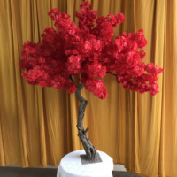 BL-AT33 Königsblauer Kirschblüten-Tischbaum mit Blumenständer für Hotel-Ballsaal, Empfangstisch, Zeremonie und Eventdekoration