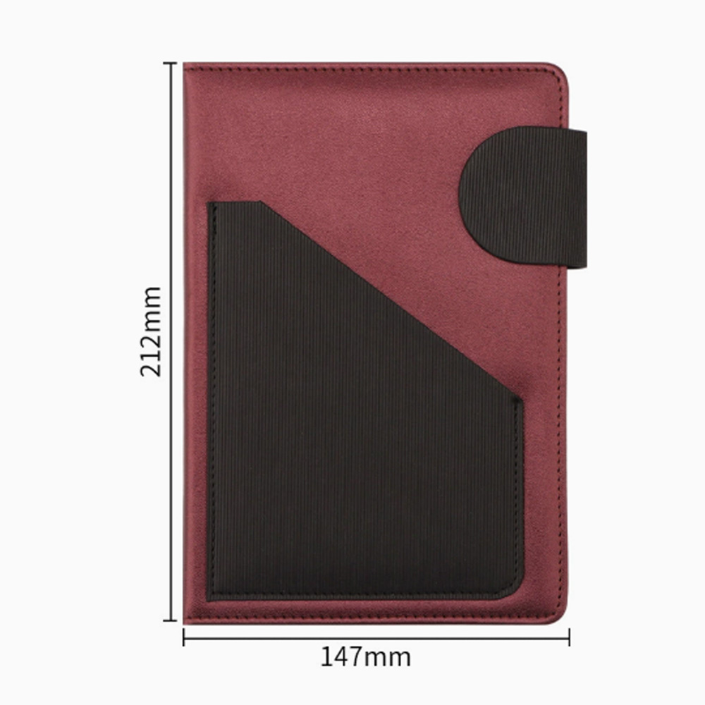 สมุดโน้ตสีแดงไวน์