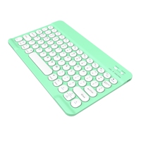 Teclado BT con Logotipo Personalizado, Tecla Redonda de 10 Pulgadas, Compatible con Android para Samsung S10 FE y con Sistema Windows, Nuevo Soporte