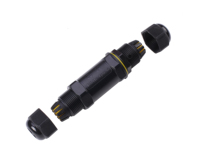 Connecteur de câble de type Y, étanche IP68, en matériau PC, avec manchon de compression, adaptateur électrique rapide 3 voies, 24A 450V AC pour éclairage