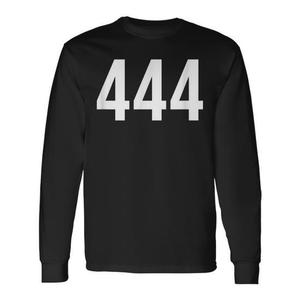 T-shirt a maniche lunghe con numero angelo 444, numerologia spirituale - Product Image 3