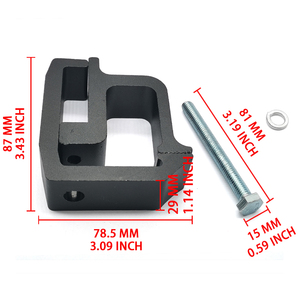 Aluminum Truck Camper Shell Mounting Clamps No‑Drill Truck Topper <b>Canopy</b> <b>Bed</b> Rail Clamp JX24003 for Silverado Sierra Ram F150 - Product Image 4