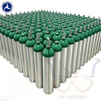 Cylindre médical en aluminium vide ZX DOT MD ME M6 M9 2015 PSI, réservoir d'oxygène d'urgence pour ambulance et soins à domicile avec valve CGA870