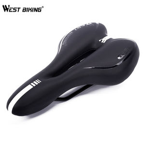 WEST BIKING-Selle de vélo Offre Spéciale souple et confortable en cuir PU remplie de silicone, coussin de siège antichoc pour VTT et vélo de route - Product Image 1