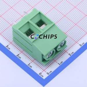 KF136T-10.16-2P Screw Terminal Block Through hole Component (THT),P=10.16mm Connector 1x2P 10.16mm Green Through Hole - Product Image 1