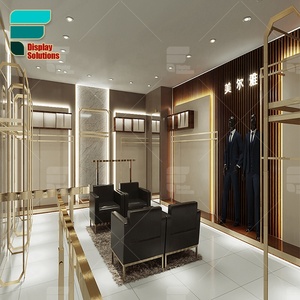 Kệ Trưng Bày Quần Áo Cửa Hàng Trang Phục Công Sở Màu Vàng Trưng Bày Mẫu Trang Phục Nữ - Product Image 3