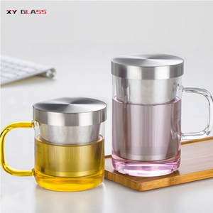 Durevole progettato arrivo borosilicato forno cassetta di sicurezza di vetro colino da tè infusore <span class=keywords><strong>tazza</strong></span> - Product Image 3