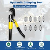 Pince à sertir hydraulique manuelle pour cosses de câble, outil métrique en acier, pour électricien, haute dureté, portable, durable, pression 6T