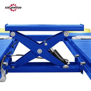 Pont élévateur hydraulique à quatre colonnes Xinjintuo, économique, certifié CE, 4 tonnes, avec vérin hydraulique pour l'alignement des voitures, levage à quatre colonnes pour l'alignement - Product Image 3