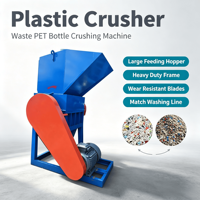 Machine de fabrication de flocons de bouteilles PET, broyeur de plastique, concasseur de déchets plastiques industriels, disponible en OEM d'usine