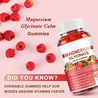 Gummies de glycinate de magnésium OEM sans sucre pour le soulagement du stress, le sommeil réparateur et la santé musculaire – Complément alimentaire en vrac pour adultes