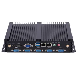 Embedded Industrial Pc China Cheap Fanless 6xRS232 And 8xUSB With 1 LPT Port 1037U I3 I5 I7 Computer Pc