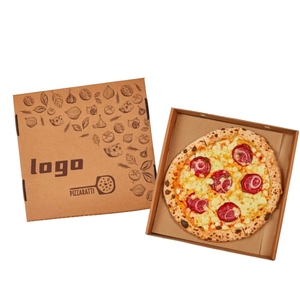 2024 nouvelle boîte à <span class=keywords><strong>Pizza</strong></span> personnalisée réutilisable 33 35 Cm 7/9/12 pouces boîte de livraison d'emballage de <span class=keywords><strong>Pizza</strong></span> en papier ondulé avec votre propre Logo - Product Image 2