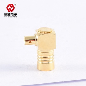 50ohm 직각 금도금 SMB 여성 RF 커넥터 베릴륨 구리 접촉 재료 타이트 삽입 철회 - Product Image 1