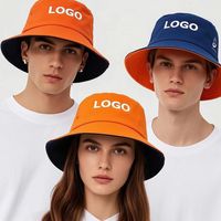 Chapeau de soleil de pêcheur, grand chapeau bob élastique, broderie 3D, imprimé, toile de coton, denim, tissu en maille, uni, unisexe, quatre saisons