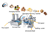 Machine à crème glacée automatique Mochi pour ligne de production Kibbe Kubba Kibbeh Date Maamoul haute productivité 220V nouvel état