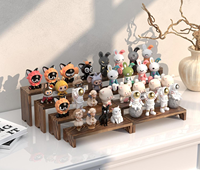 4 ensembles de présentoirs en bois pour stands de vendeurs, supports à cupcakes et desserts, présentoirs alimentaires de style ferme pour fêtes