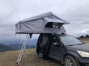 Haute qualité 140x310x130CM groupe de <span class=keywords><strong>flotte</strong></span> extérieure <span class=keywords><strong>Camping</strong></span> voiture tente sur le toit coupe-vent étanche Anti-ultraviolet tente de toit souple - Product Image 6