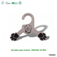 Promotion Exceptionnelle : Cintre en Carton Personnalisé avec Logo, Antidérapant, Écologique, en Papier Kraft Recyclé pour Vêtements pour Chiens, Certifié Recyclable