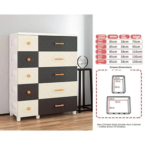 Armoire de rangement en <span class=keywords><strong>plastique</strong></span> de luxe à <span class=keywords><strong>5</strong></span> niveaux, grande capacité, durable, organiseurs de rangement, <span class=keywords><strong>tiroirs</strong></span> pour chambre à coucher, salon - Product Image 2