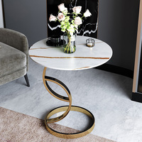 Table basse en métal durable de style industriel nordique, mobilier moderne pour salon, meubles pour la maison