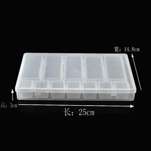 กล่องเก็บของตั้งโต๊ะพลาสติกใสแบบแบ่งช่อง 1 กล่อง 12 ช่องสำหรับอุปกรณ์ตกปลาเครื่องประดับเครื่องสำอางอุปกรณ์เสริม - Product Image 2