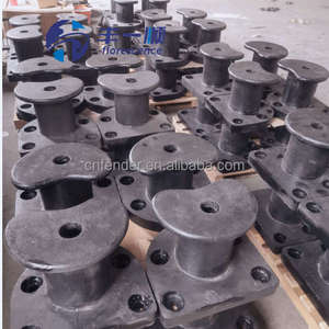 Borne d'amarrage marine robuste en acier moulé/fer moulé 10-200T, résistante à la corrosion, certifiée ISO, type « Tee Horn Cleat Kidney », à vendre - Product Image 2