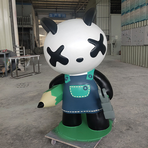 Prix d'usine, sculptures d'animaux en résine personnalisées, sculpture en fibre de verre, sculpture de monopole pour la décoration - Product Image 4