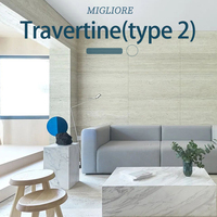 MIGLIORE Placage mcm Carrelage Ms Line Argile Travertin Pierre Fonction Imperméable Mur Extérieur mcm Pierre Carrelage Doux mcm Pierre