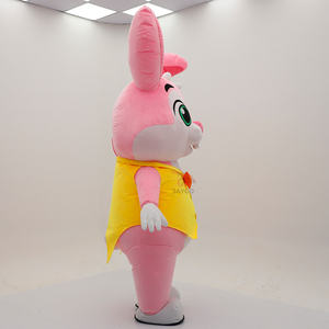 Hermoso Disfraz de Conejita Rosa para Cosplay, Disfraz Inflable de Conejita de 2.2m para Adultos, <span class=keywords><strong>Traje</strong></span> para Actuaciones en Escenario y Fiestas - Product Image 5