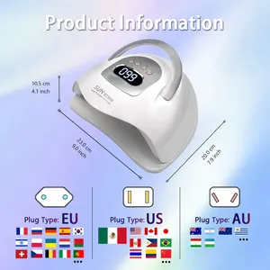 81 LEDs Professional <b>Nail</b> Dryer LED UV Lamp for Gel Polish Dryer Light <b>Nail</b> Art Accessories Curing Gel Toe for Salon Use - Product Image 5