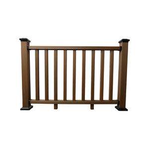 Blanc USA Style <span class=keywords><strong>Jardin</strong></span> Villa École Ferme Extérieur WPC Rampe Composite Main Courante Poutre Poteau <span class=keywords><strong>Bois</strong></span> Plastique Balustrades - Product Image 5