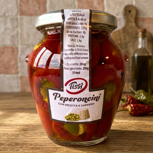 Tissi Peperoncini avec ricotta et capers à l'huile, légumes italiens en conserve, 280g - Product Image 3