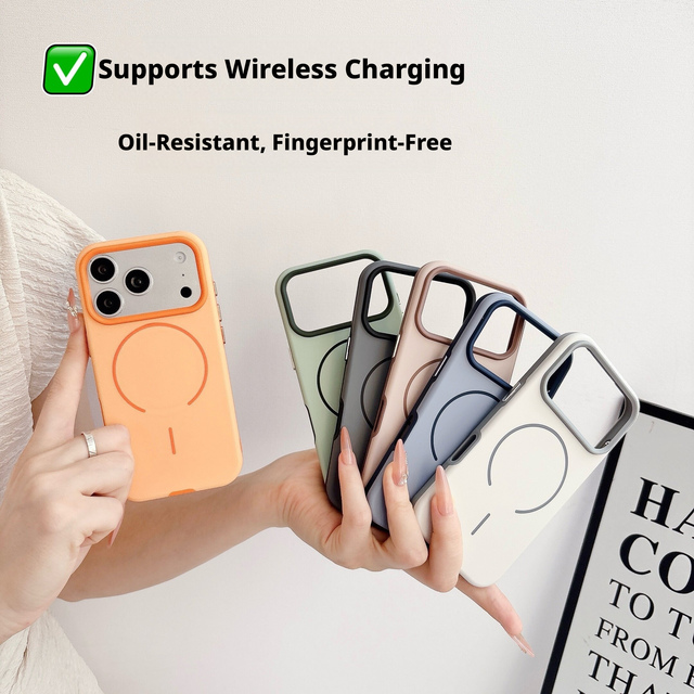 DIY Customizable Hot Trending Magnetic Case for iPhone 18 17 Pro Max Anti Fingerprint Metal Button Full Coverage Precise Cutout