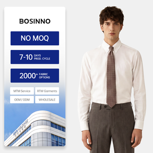 <span class=keywords><strong>Camicia</strong></span> da Uomo di Lusso Designer in Puro Cotone Lavato, Vestibilità Slim, Colletto con Linguetta da 8,5 CM, Classica da Business <span class=keywords><strong>per</strong></span> Gentiluomini - Product Image 1