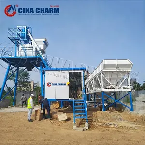 HZS25 Portable Ready Mix Concrete Batching Plant