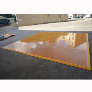 High quality portable glossy wood dance floor for wedding party - Product Image 1