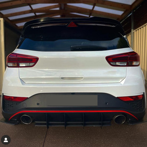 Kit de becquet arrière Hyundai I30N MK3.5 Canard Noir Brillant 2020 Matériau PP - Product Image 3