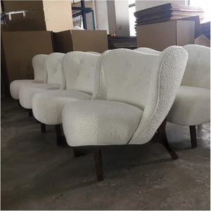 Sofá Convertible Estilo Crema, Moderno, de Terciopelo, para Sala de Estar y Dormitorio de Apartamento - Product Image 4