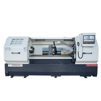 Hoge Kwaliteit Hobbybank Ijzeren Gat Cnc Draaibank Draaibank Draaicentrum Met Originele Controller