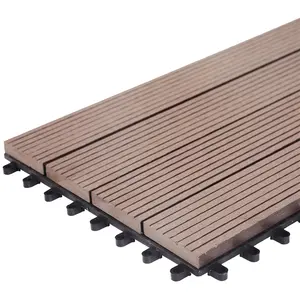 Cheap Outdoor Diy Wpc Decking Tiles Interlocking Plastic Base Deck Tile with high quality