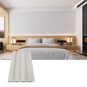 Vente flash - <span class=keywords><strong>Panneau</strong></span> <span class=keywords><strong>mural</strong></span> rainuré en WPC de luxe au design moderne <span class=keywords><strong>pour</strong></span> la décoration murale de fond de télévision - Product Image 3