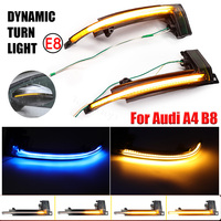 2 buah untuk Audi A4 A5 S5 B8.5 RS5 RS4 lampu sein LED gulir dinamis lampu sein indikator kaca spion berurutan lampu berkedip