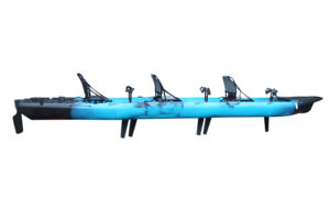Kayak modulaire en plastique HDPE à pédales ou à moteur électrique, détachable en 4 sections, pour 1 personne, <span class=keywords><strong>2</strong></span> personnes, 3 personnes, 3 ans - Product Image 2