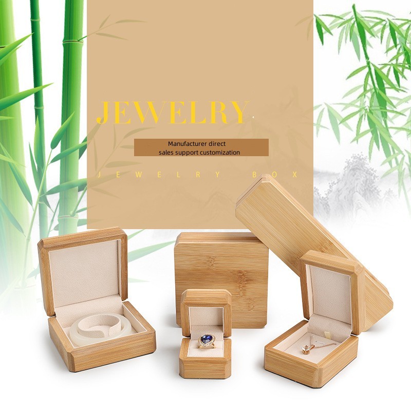 Bamboo and Wooden Jewelry Rings Bracelets