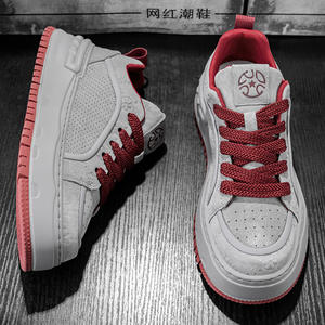 รองเท้าผู้ชายสีข้าวสาลีสำหรับฤดูใบไม้ร่วง รองเท้ากีฬาและลำลองอเนกประสงค์สำหรับวัยรุ่นและนักเรียน - Product Image 5