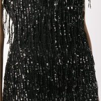 Fabricant de vêtements de mode, robe longue à bretelles spaghetti personnalisée, robe de soirée élégante en sequins noirs pour femmes