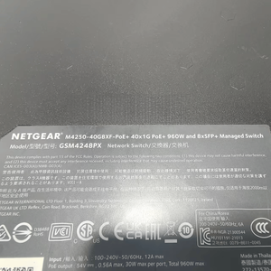 <span class=keywords><strong>Switch</strong></span> <span class=keywords><strong>Gigabit</strong></span>/<span class=keywords><strong>10</strong></span> <span class=keywords><strong>Gigabit</strong></span> alimentato tramite PoE NETGEAR M4250 GSM4248PX a 40 porte e 8 SFP+ da <span class=keywords><strong>10</strong></span> <span class=keywords><strong>Gigabit</strong></span> - Product Image 5